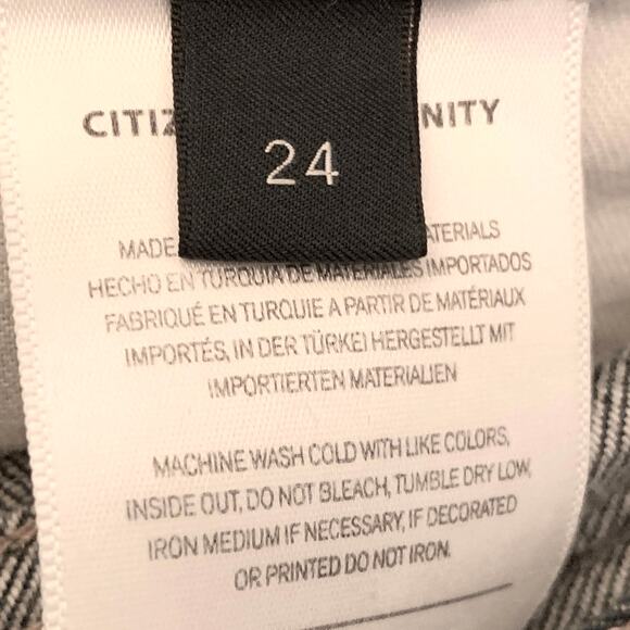 Citizens of Humanity Annina Jeans 24 Blue Denim High Rise Wide Leg Straight - Picture 9 of 16